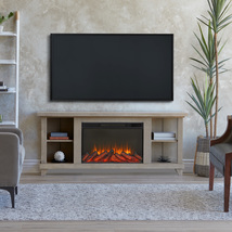 Media Electric Fireplace Penrose Built In Look Real Flame Infrared Heate... - £512.92 GBP