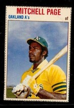 Vintage 1979 Baseball Card Hostess #17 Mitchell Page Oakland A&#39;s Of Hand Cut - £6.10 GBP