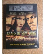 GANGS OF NEW YORK DVD-Leonardo DiCaprio-Cameron Diaz-Best Picture - $135.15 MXN