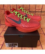 Nike Kobe VI Protro Bright Crimson/Black (Reverse Grinch) US Mens Size 10 - £332.76 GBP