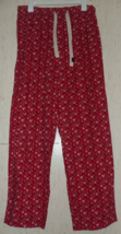 EXCELLENT MENS OLD NAVY RED W/ VALENTINE HEARTS PRINT WOVEN PAJAMA PANT ... - £18.22 GBP