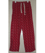 EXCELLENT MENS OLD NAVY RED W/ VALENTINE HEARTS PRINT WOVEN PAJAMA PANT ... - $31.90 CAD