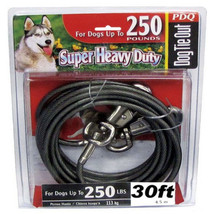 PDQ Q6830-000-99 30ft XX-Large Super Heavy Duty Dog Tie Out Cable - £43.62 GBP