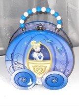 Disney Princess Cinderella Tin Lunch Box w/  Wheels &amp; Handel, Steel Tin ... - £20.42 GBP