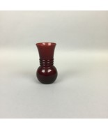 Vintage Anchor Hocking Royal Ruby Ball Bottom Flower Vase 7” - €8,59 EUR