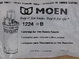 Genuine MOEN 1224B Cartridge Replacement for Two-Handle Faucets OEM Part - £11.62 GBP