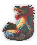 Chinese Dragon Beanbag Chair Faux, Plush Cushion, Shaped Pillows - $60.97 CAD+