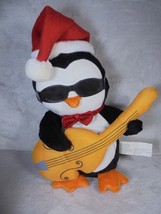 Gemmy Animated Penguin Sunglasses and Guitar Christmas Musical Sings Dances READ - £15.46 GBP