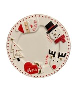 FAO Schwarz 11&quot;D Plate Cookies &amp; Milk for Santa Merry Christmas Holiday ... - £10.96 GBP