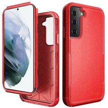 2 in 1 Anti-Slip Shockproof Hybrid Case Cover for Samsung S22 Plus RED - £6.71 GBP