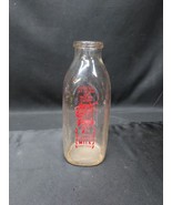 OLD Elmwood Dairy Newport Vermont VT Milk Bottle - Great Graphics No Chips - $556.74 MXN