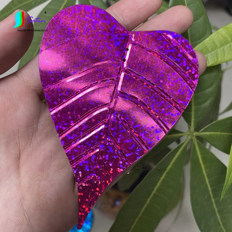 Sporting 97X71MM Large Size Holographic Color Leaf Sequin Flower Store DIY Jewel - £52.88 GBP