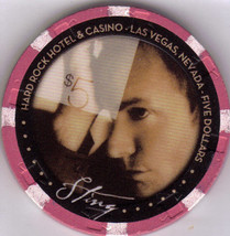 $5 Hard Rock Hotel Las Vegas Sting Casino Chip - £11.95 GBP