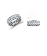 Eternity Anniversary Band Prong Set with Emerald Cut Diamonds Ring - $9,850.00
