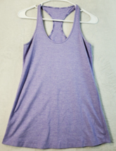 Lululemon Activewear Tank Top Womens Size 4 Purple Sleeveless Round Neck Logo - £12.27 GBP