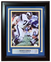 Rosey Grier Signed Framed 8x10 Los Angeles Rams Photo JSA - £85.28 GBP