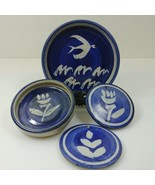 Sauce Dishes Asian Oriental Trinket Tray and Wall Hangers 4 pc set - £25.29 GBP