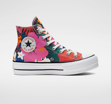 Converse Chuck Taylor AS Paradise Prints Platform Hi, 563975C Size 11 Strawb - £103.63 GBP