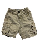 Gap Kids Cargo Shorts Boys 12-18 Months Tan Brown Khaki Pocket Zip Belt ... - £10.29 GBP