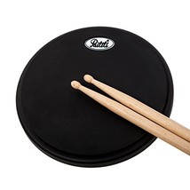 PAITITI 10 Inch Silent Portable Practice Drum Pad Round Shape with Carrying Bag  - £19.97 GBP