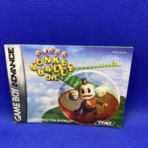 Super Monkey Ball Jr. GBA Gameboy Advance Instruction Booklet Manual ONLY - £2.37 GBP