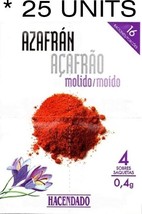 25 Units Spanish Saffron Powder Genuine Powdered Bulk Safran Spices of the World - £72.15 GBP