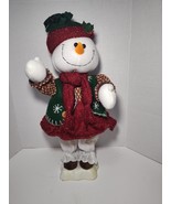 Vintage Kmart Trim-A-Home Animated Snowlady Figure 24V AC Plug-In Holida... - $29.69