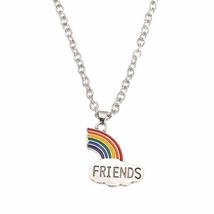 Fashion Valentine&#39;s Gift for Lovers Sisters Jewelry Couple Necklaces Rainbow Pen - £7.53 GBP+