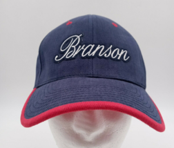 Branson NYH Flexseam Blue Red Baseball Cap Hat Elastic Fit One Size - $14.11