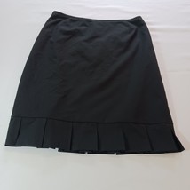 Alex Marie Back Zipper Women&#39;s Black Pleated Button Size 8 Measured Wais... - €8,89 EUR