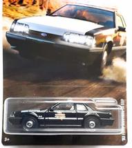 Matchbox &#39;93 Ford Mustang LX SSP Police 2/12, Black - $17.24