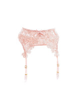 AGENT PROVOCATEUR Womens Suspenders Elegant Lace Ilona Pink Size AP 2 - £405.91 GBP