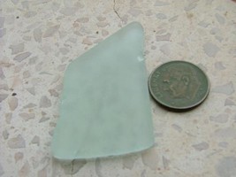 Square Shaped RARE Soft AQUA Sea Beach Glass Israel  - £1.97 GBP