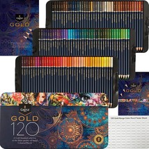 Gold Standard 120 Coloring Pencils Set | Quality Oil-Based Colored Cores... - £97.21 GBP
