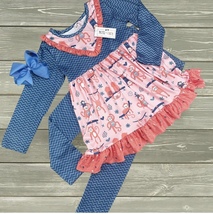 Monkeying Around 2 Piece Pant Set - 5 - $30.00