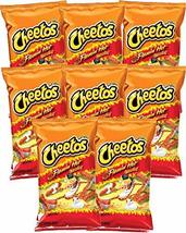 Cheetos Flamin Hot&#39; Crunchy Cheese Snacks, 2 ounce bags (Pack of 8) - £11.44 GBP