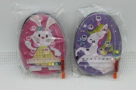 Lot of 2 New Easter Bunny and Unicorn Theme Pinball Game Party Favour - £7.76 GBP