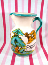 Vintage Botin Restaurant Gonfer Spanish Majolica Pottery Sangria Pitcher Signed - $38.00