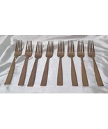 Bon Chef Rose Gold 18/8 Manhattan European Dinner Fork 8-3/8" Length Set of 8