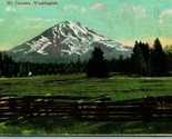 Mount Rainier Mount Mt Tacoma Washington WA 1908 DB Postcard I9 - £3.06 GBP