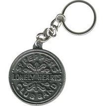 The Beatles Sgt. Peppers Drum Antique Metal Keychain, NEW UNUSED - £6.22 GBP
