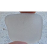 Genuine Sea Beach Glass White 4 Jewelry Square Israel - £1.56 GBP
