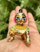 Ashtadhatu Brass Lord Krishna, Kanha, LADDU GOPAL Idol, Size 1, 6.5 cm l... - £25.63 GBP