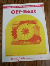 David Carr Glover Program Solo Series Offbeat Sheet Music - $18.69