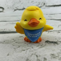 Hallmark 1983 Merry Miniatures Duck Figure Howdy 1.5” RARE HTF - £15.79 GBP