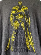 Vintage Style 90s D.C. Comics Batman Verbage Graphic Men&#39;s XXL T-shirt - £8.88 GBP