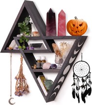 Thehomenudge Moon Shelf With Dream Catchers - Large 20.4 In Crystal Shelf - £38.94 GBP