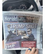 Boston Herald Sunday July 14 Donald Trump Shot Assassination Attempt New... - $14.72