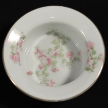 Antique Victoria Austria VTO4 Finger Bowl Custard Cup Floral Accents Gold Rim - $14.24