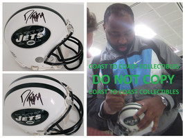 Darrelle Revis signed New York Jets football mini helmet proof COA autog... - £179.34 GBP